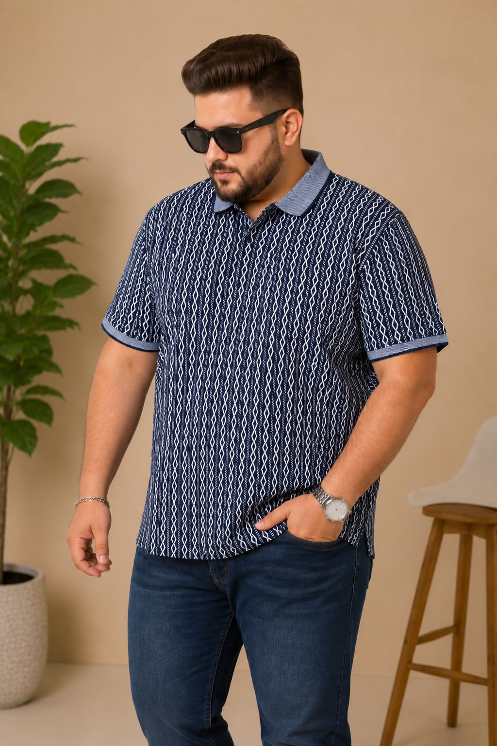 Austivo Men's  Polo Neck T-shirt