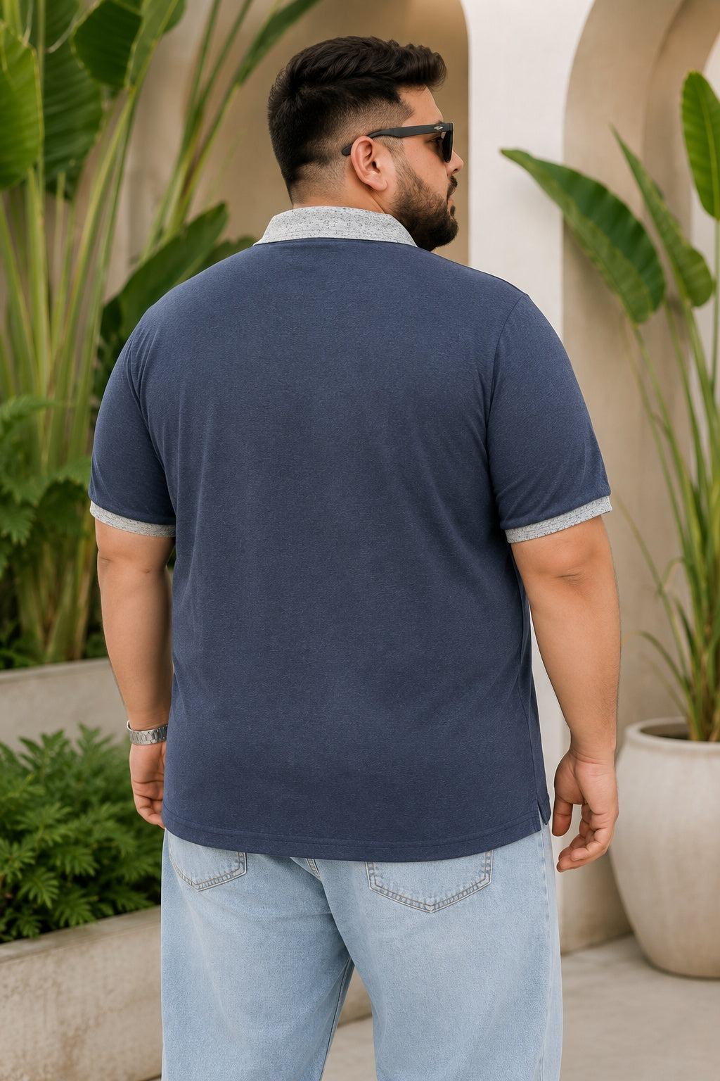 Austivo Men's Polo Neck T-shirt