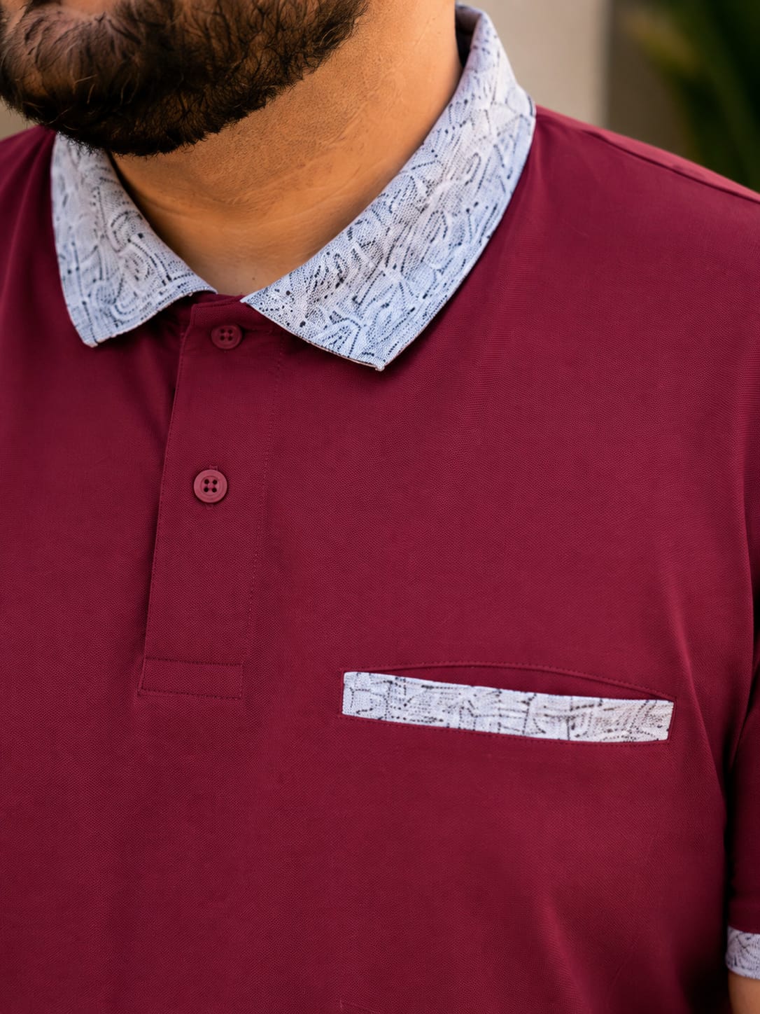 Austivo Men's Pocket Polo Neck T-shirt