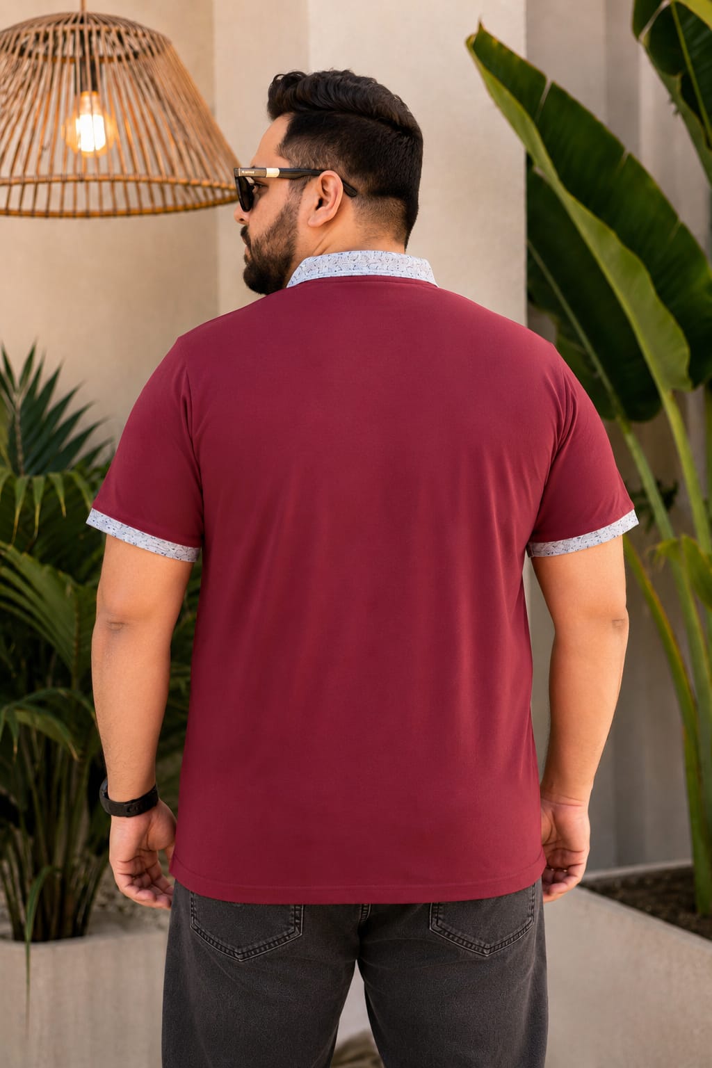 Austivo Men's Pocket Polo Neck T-shirt