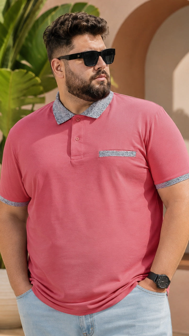 Austivo Men's Pocket Polo Neck T-shirt