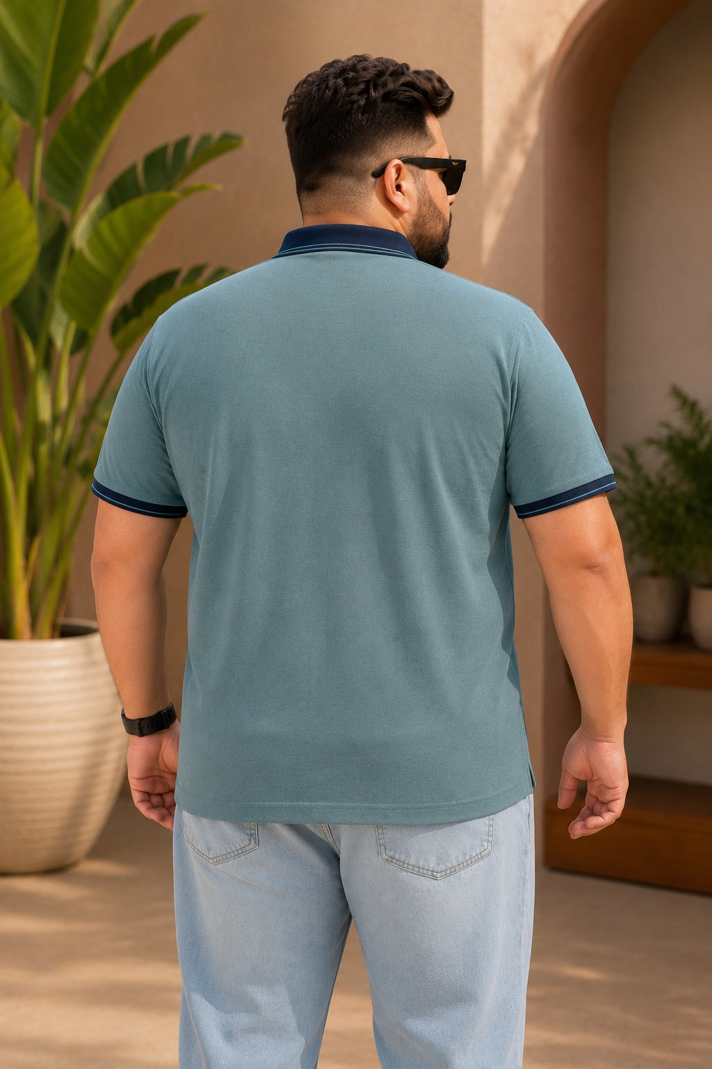 Austivo Men's Polo Neck T-shirt