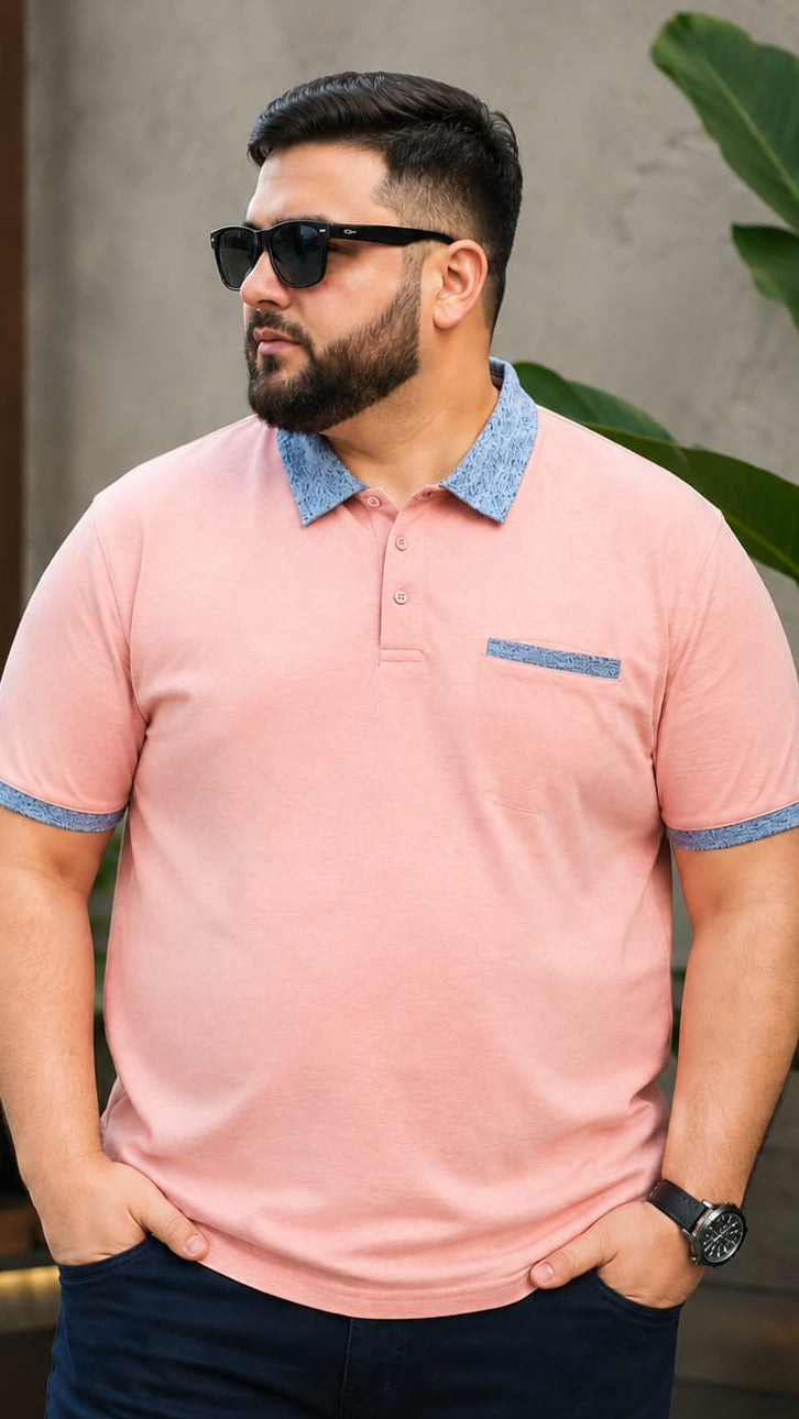 Austivo Men's Pocket Polo Neck T-shirt