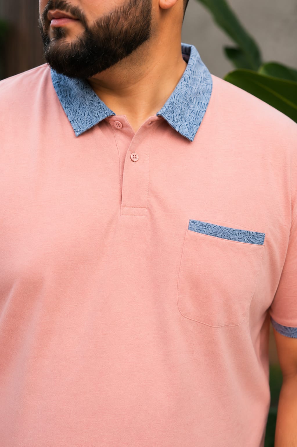 Austivo Men's Pocket Polo Neck T-shirt