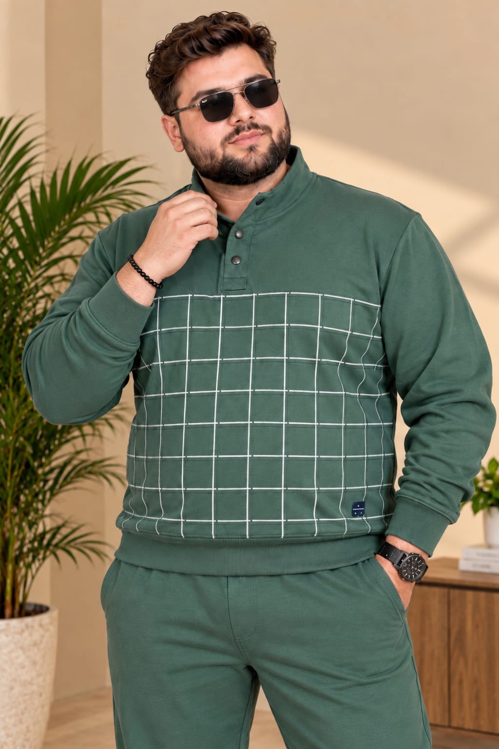 Austivo Plus Size Men's Winter Track Suit