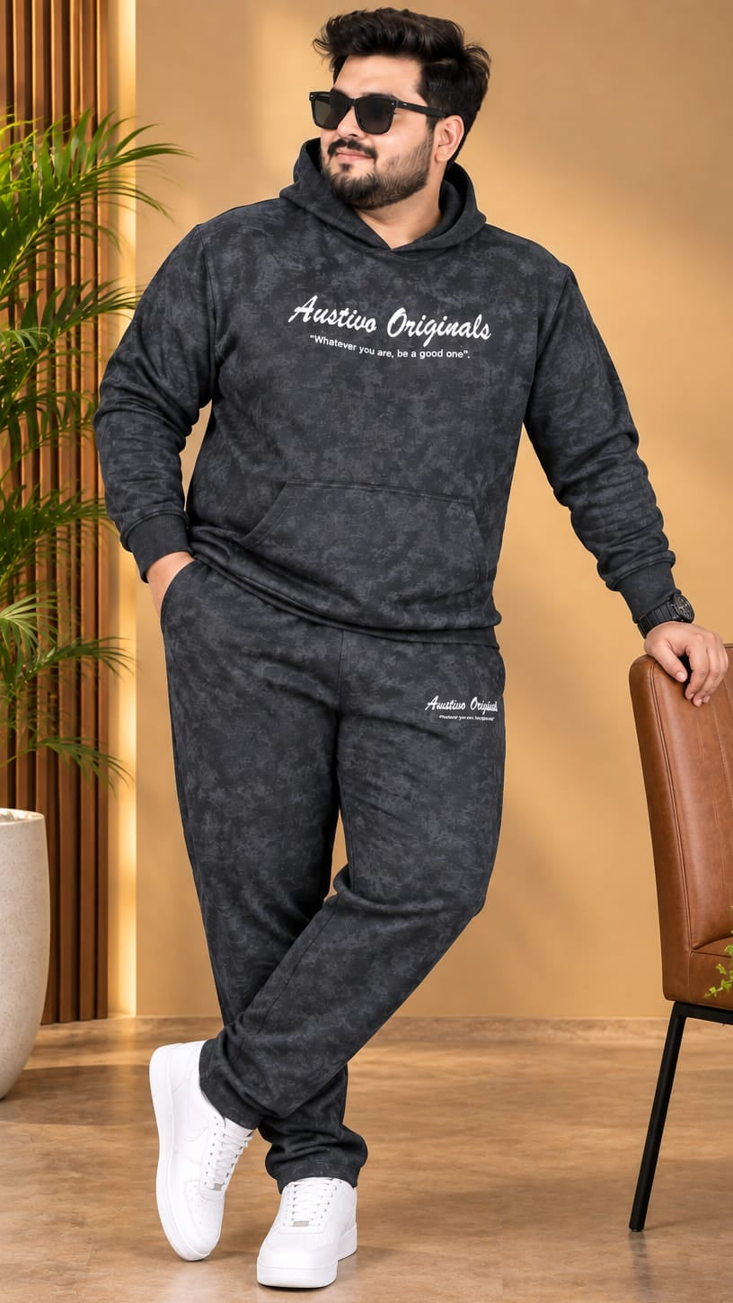 Austivo Plus Size Men's Winter Track Suit