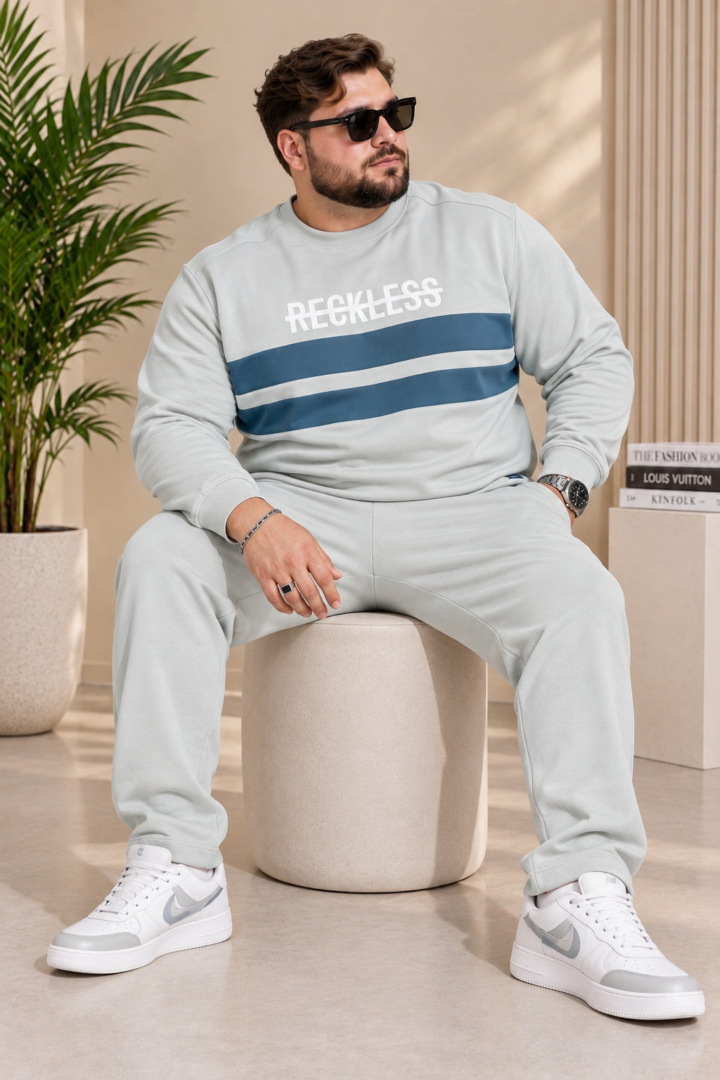 Austivo Plus Size Men's Winter Track Suit