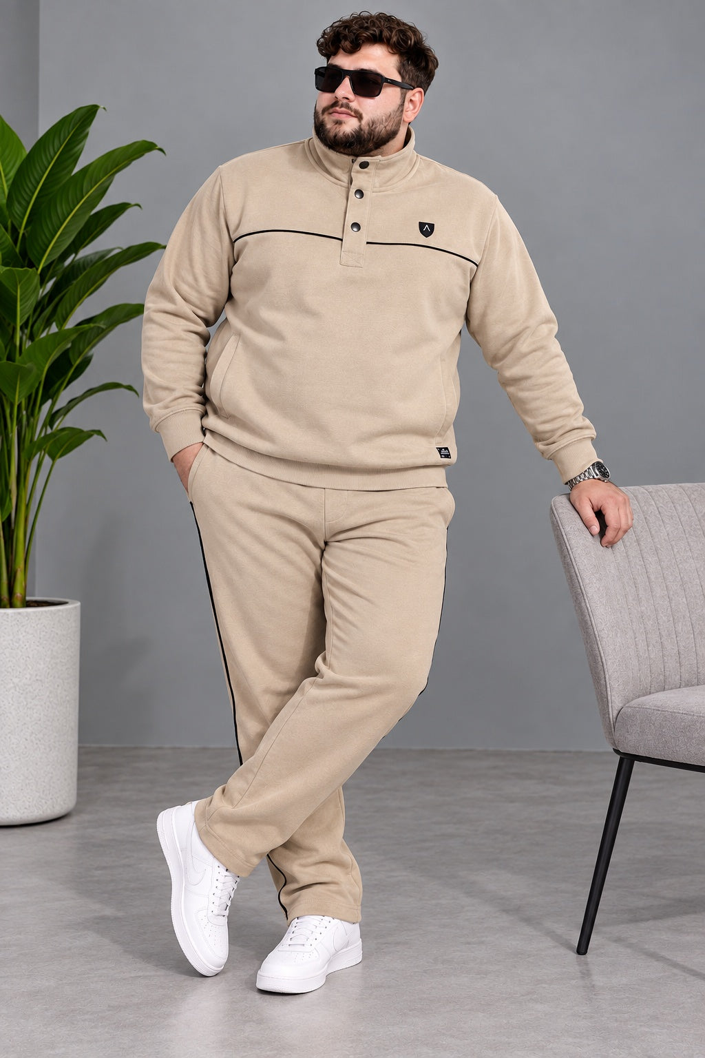 Austivo Plus Size Men's Winter Track Suit