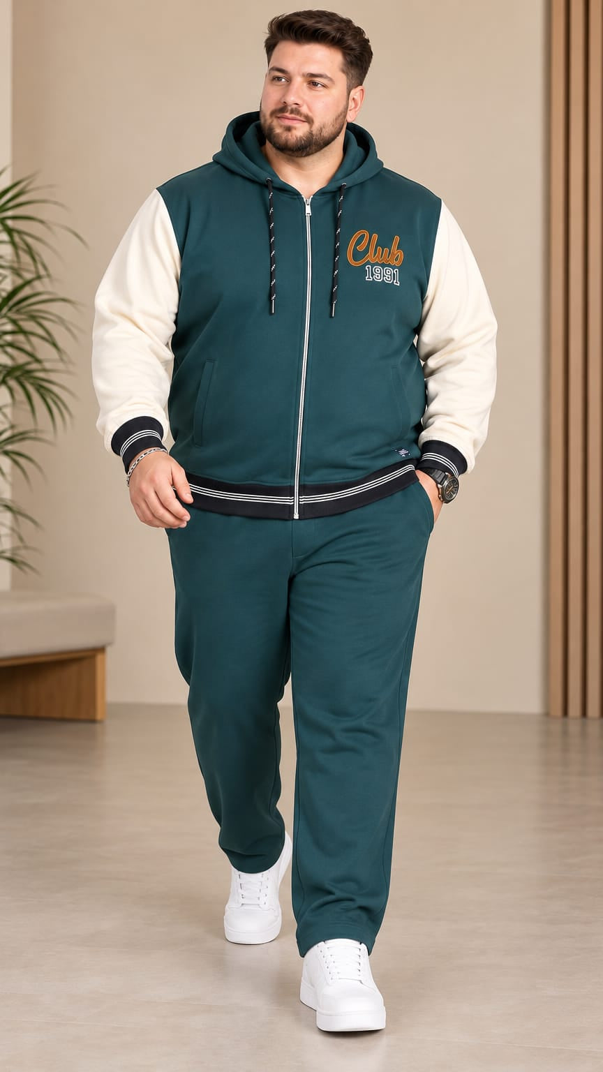 Austivo Plus Size Men's Winter Track Suit