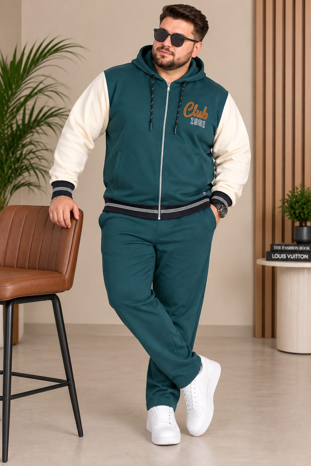 Austivo Plus Size Men's Winter Track Suit