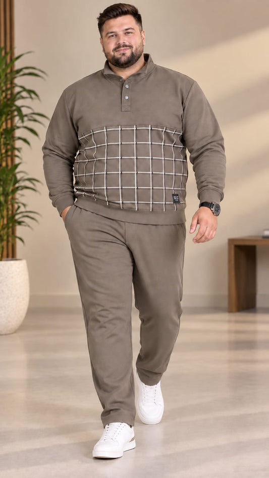 Austivo Plus Size Men's Winter Track Suit