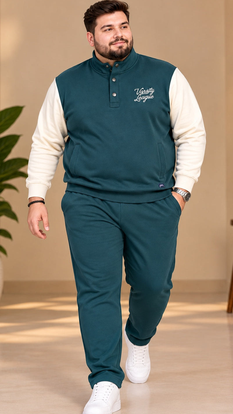 Austivo Plus Size Men's Winter Track Suit