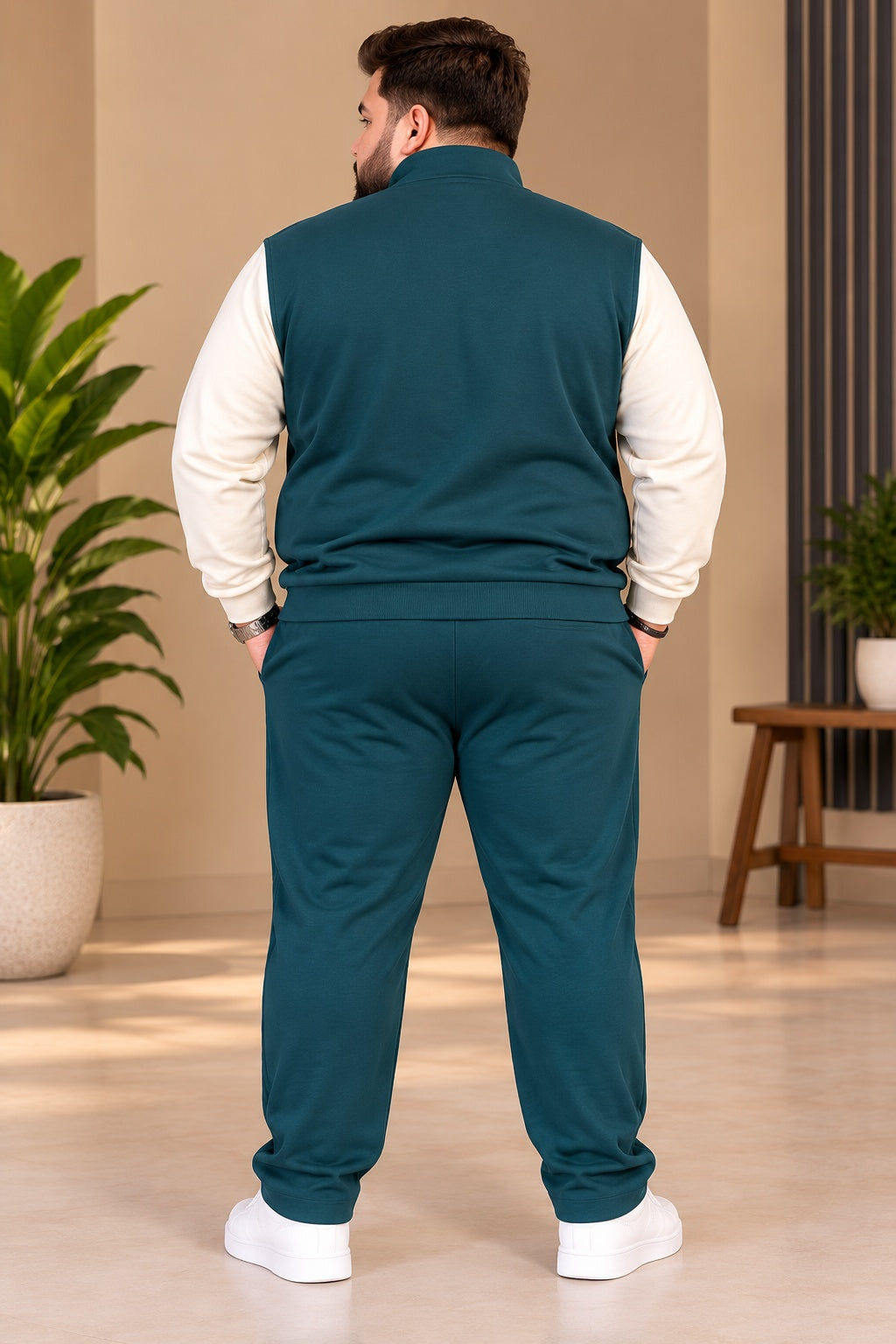 Austivo Plus Size Men's Winter Track Suit