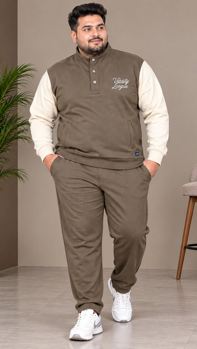 Austivo Plus Size Men's Winter Track Suit