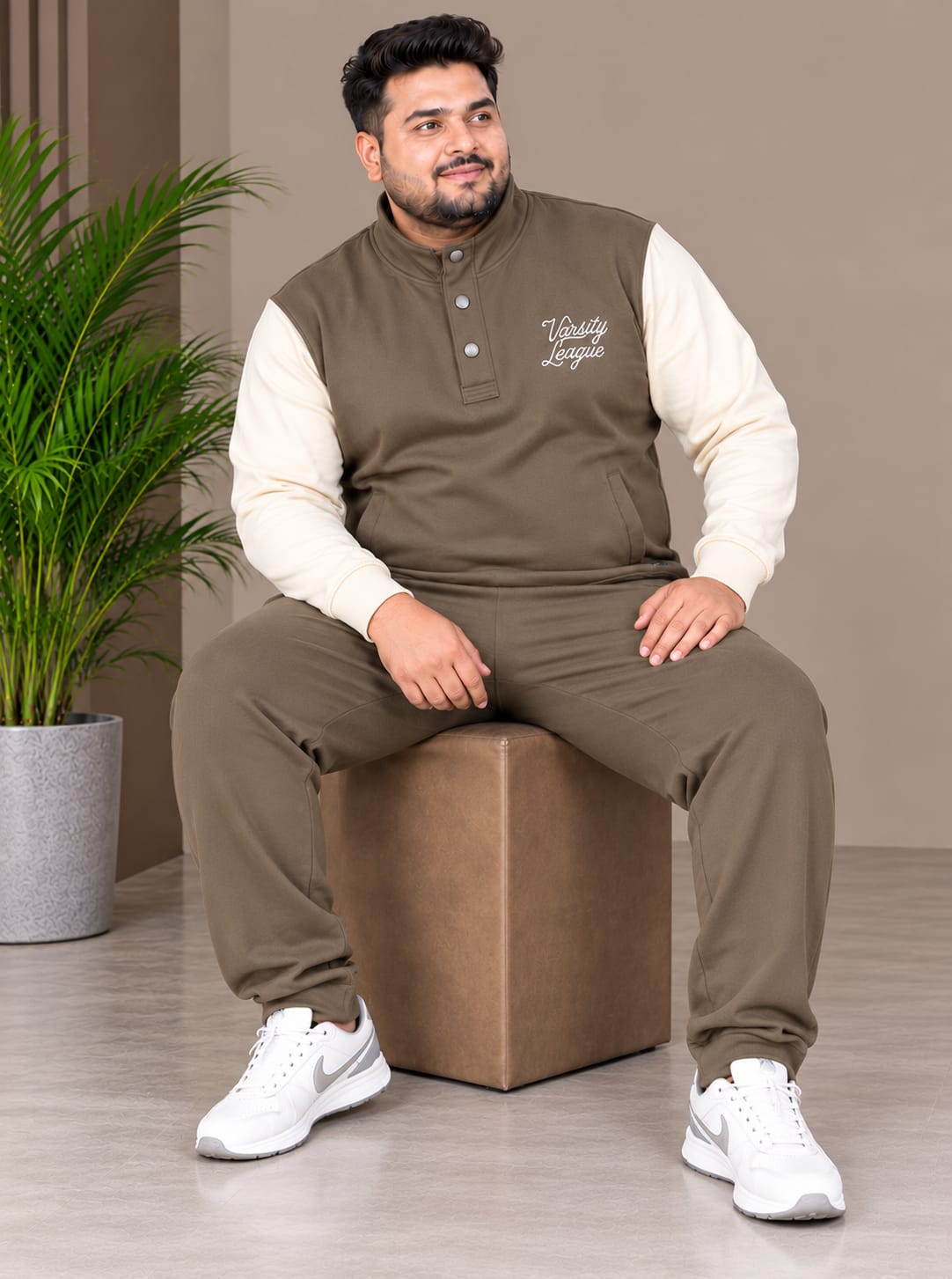 Austivo Plus Size Men's Winter Track Suit