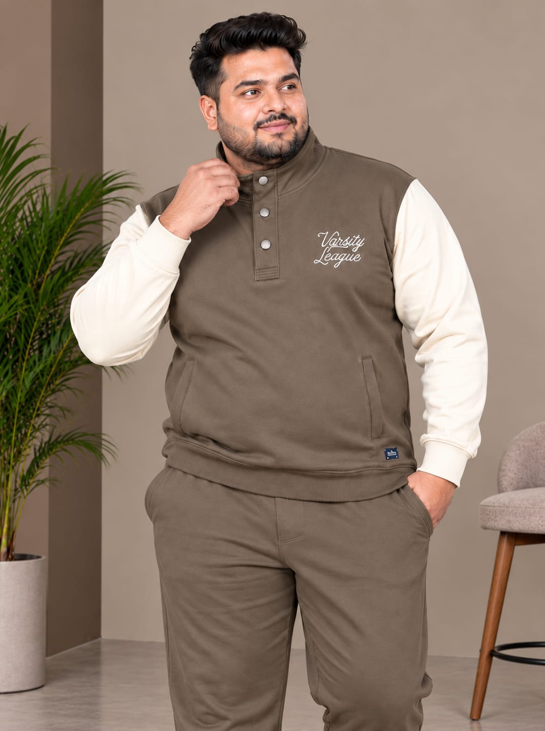 Austivo Plus Size Men's Winter Track Suit