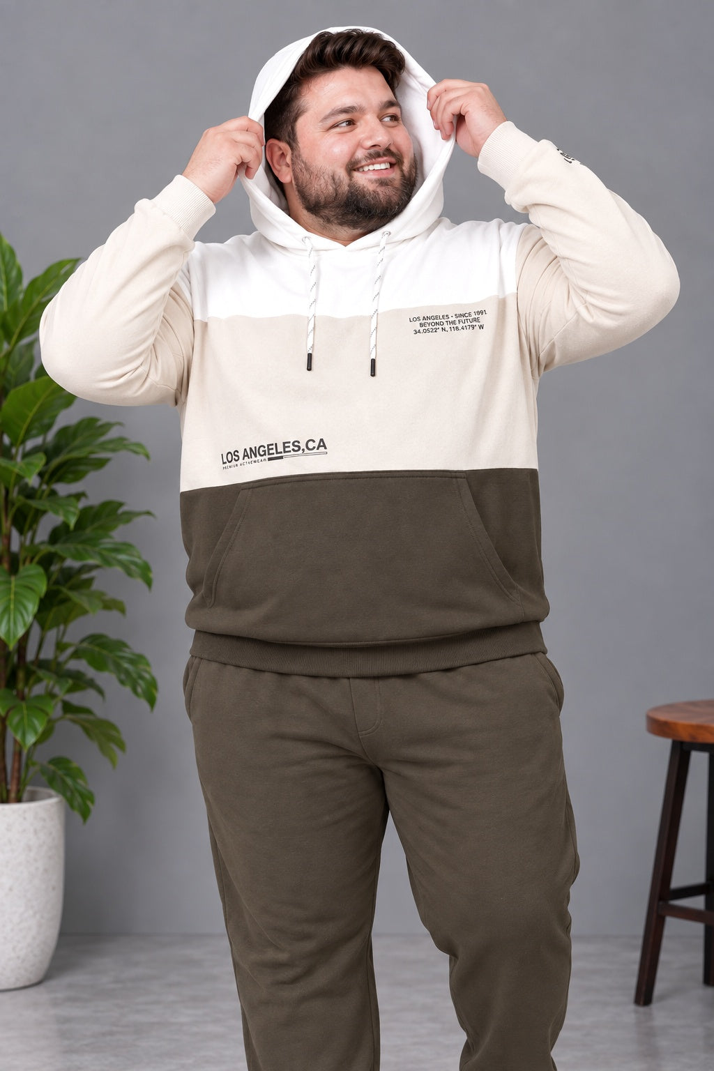 Austivo Plus Size Men's Winter Track Suit