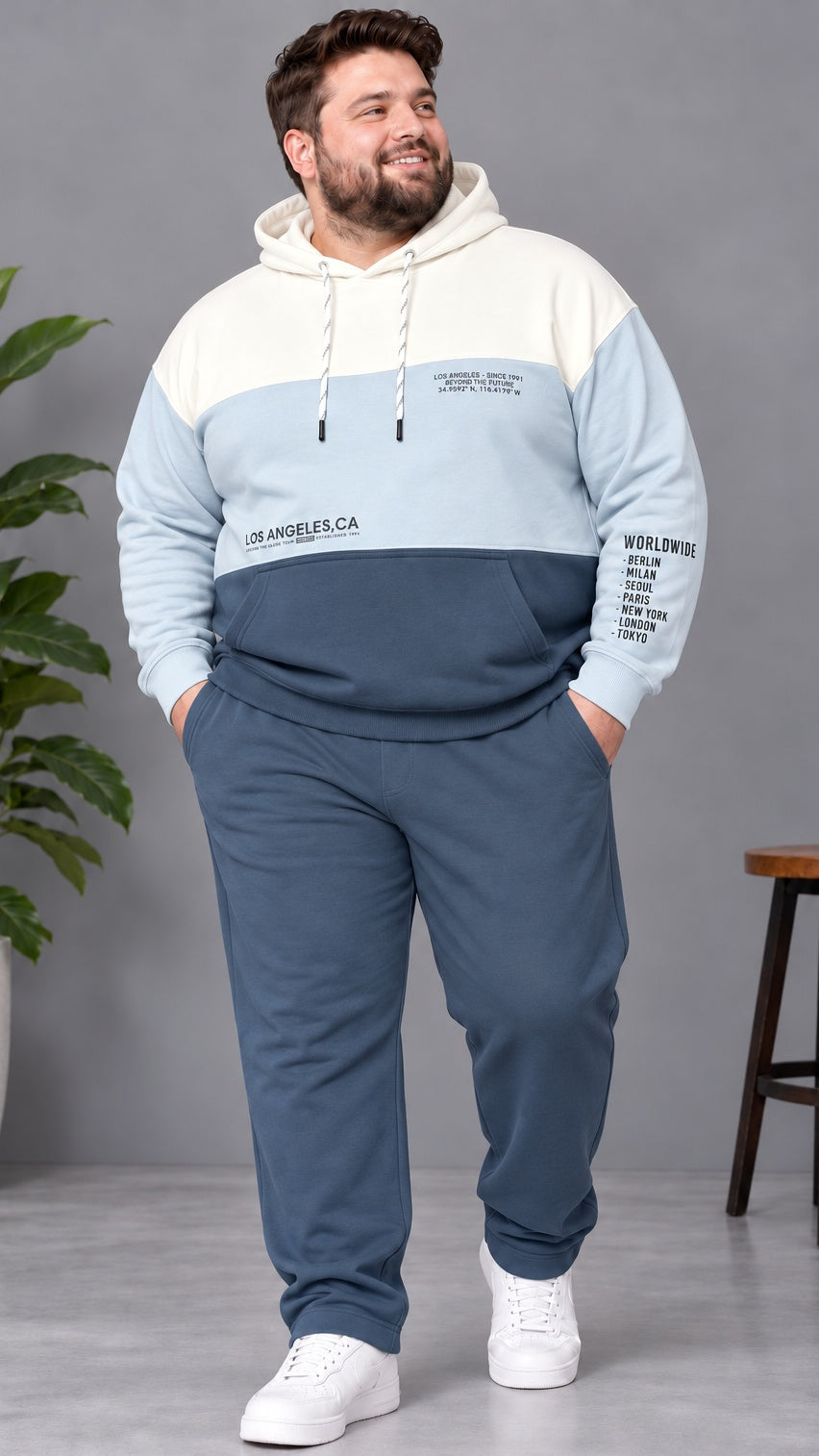 Austivo Plus Size Men's Winter Track Suit