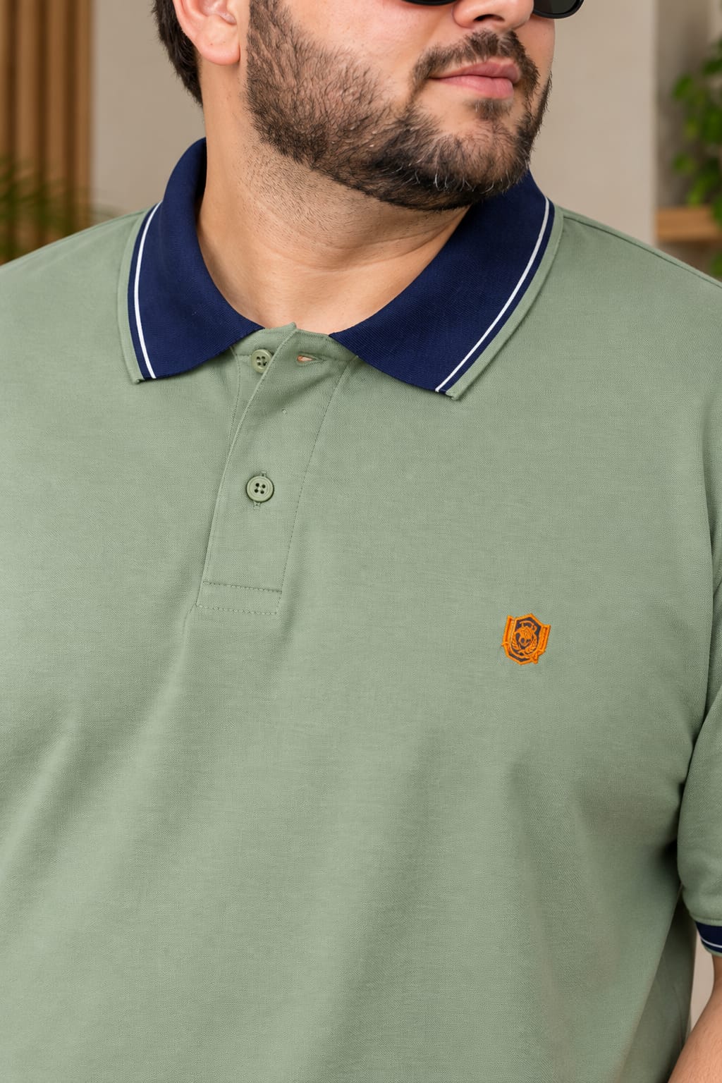 Austivo Men's Polo Neck T-shirt