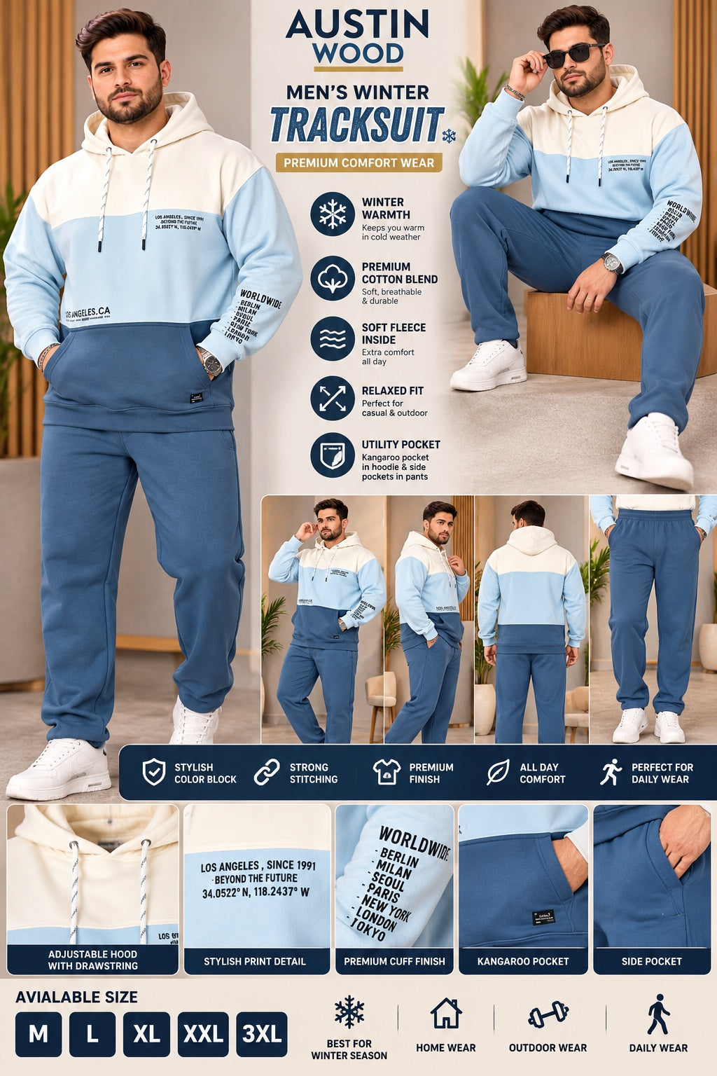 Austin Wood Men's Winter Track Suit