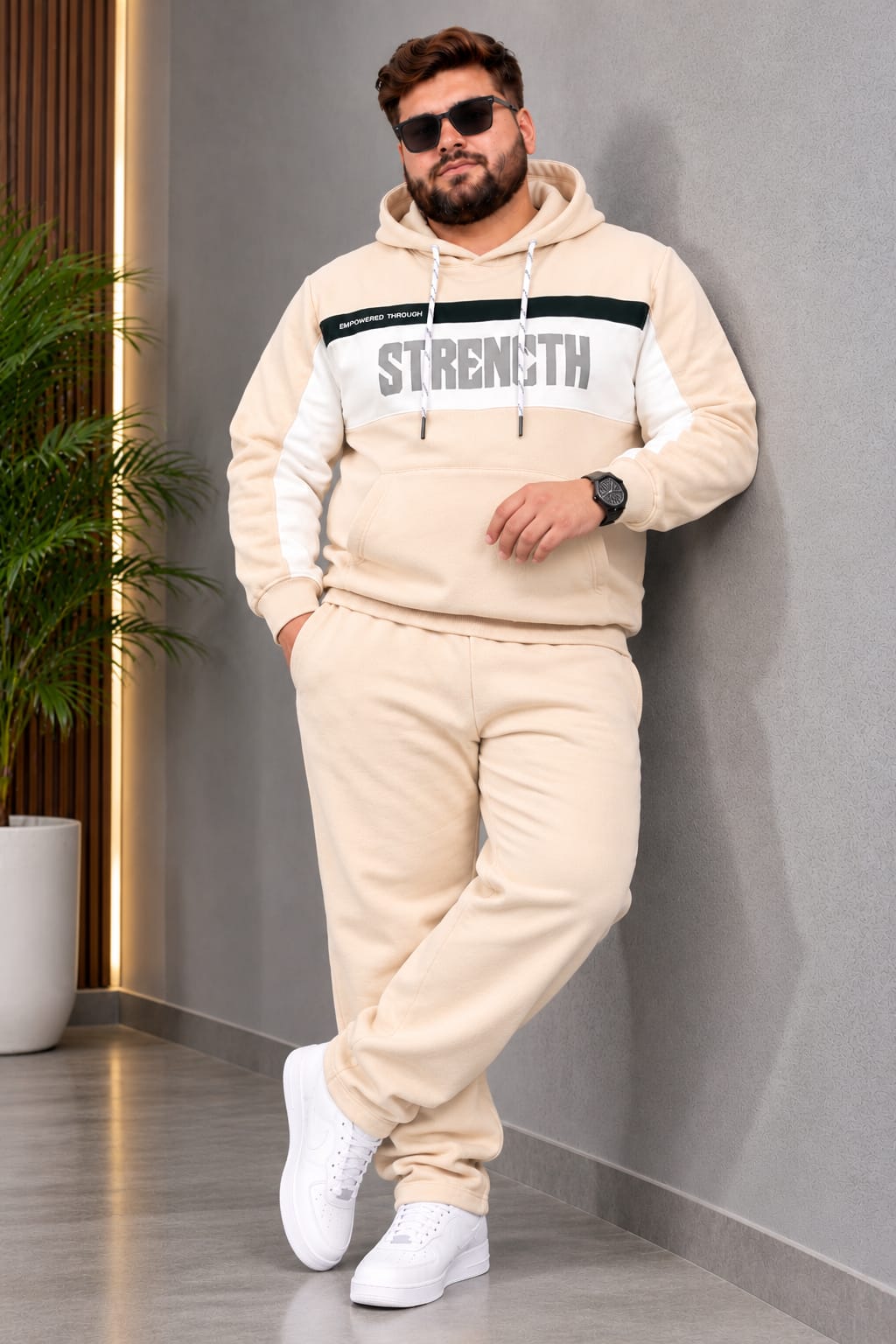 Austivo Plus Size Men's Winter Track Suit