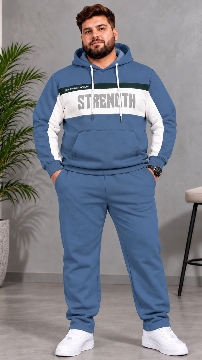 Austivo Plus Size Men's Winter Track Suit