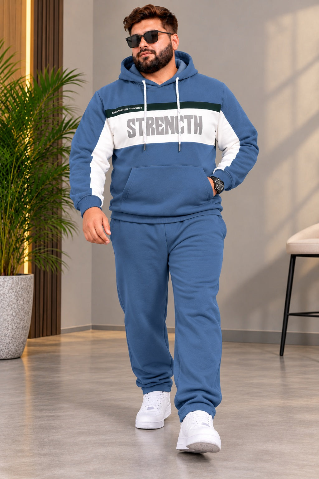 Austivo Plus Size Men's Winter Track Suit