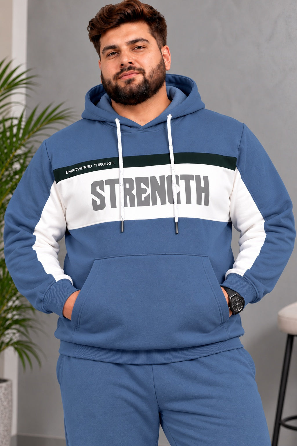Austivo Plus Size Men's Winter Track Suit