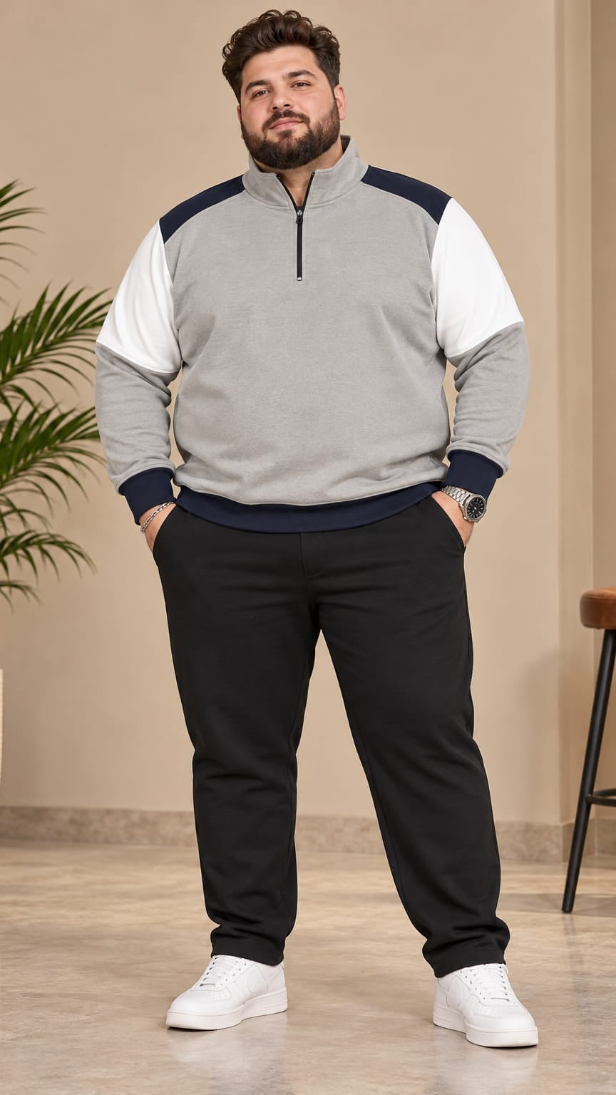 Austivo Plus Size Men's Winter Track Suit