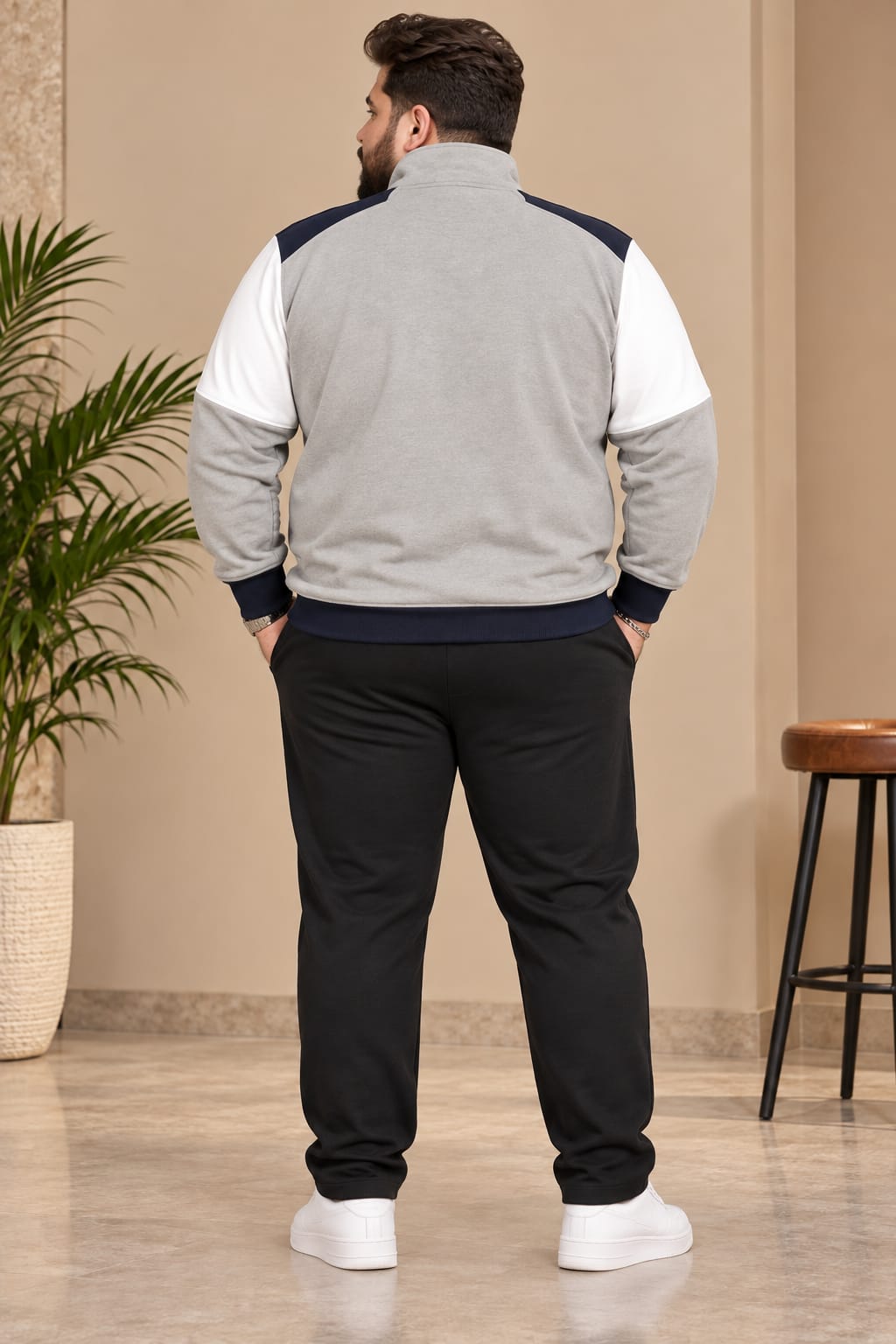 Austivo Plus Size Men's Winter Track Suit