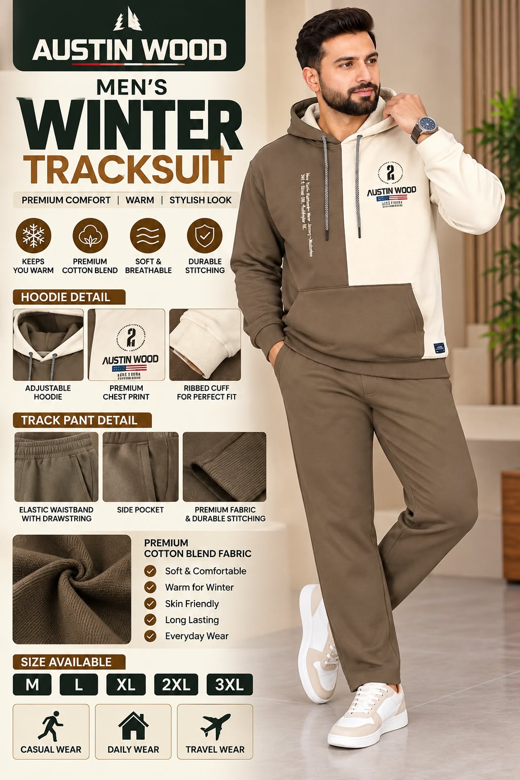 Austin Wood Men's Winter Track Suit