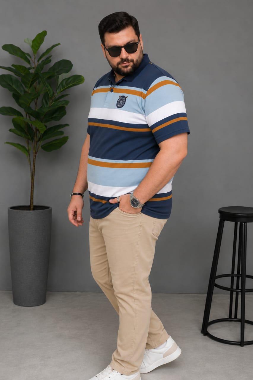 Austivo Men's Polo Neck T-shirt