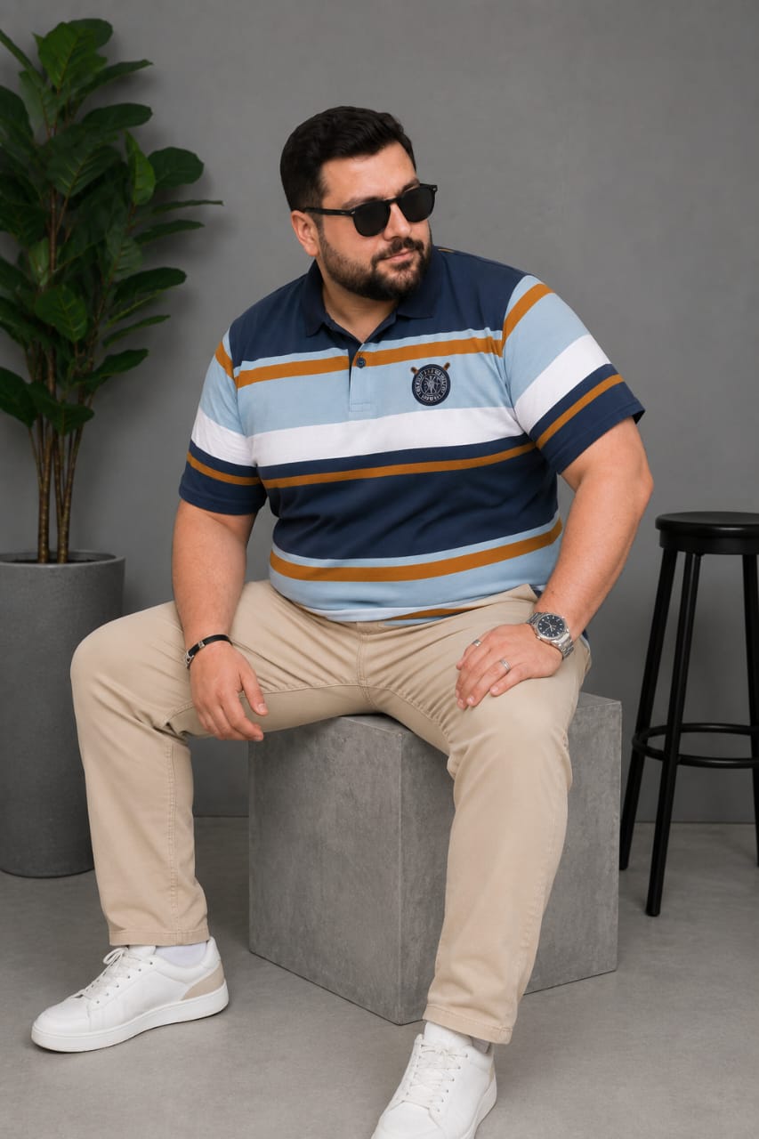 Austivo Men's Polo Neck T-shirt