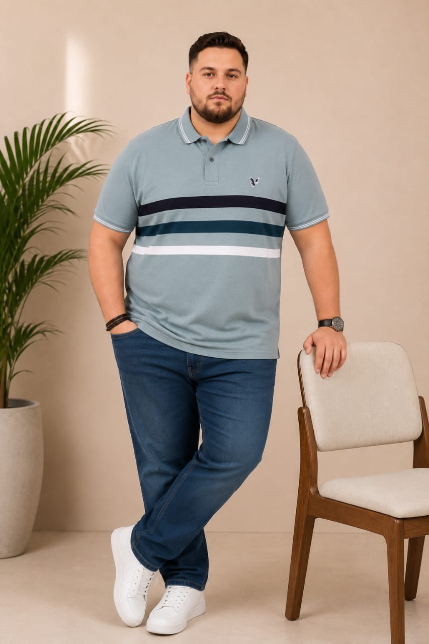 Austivo Men's Polo Neck T-shirt