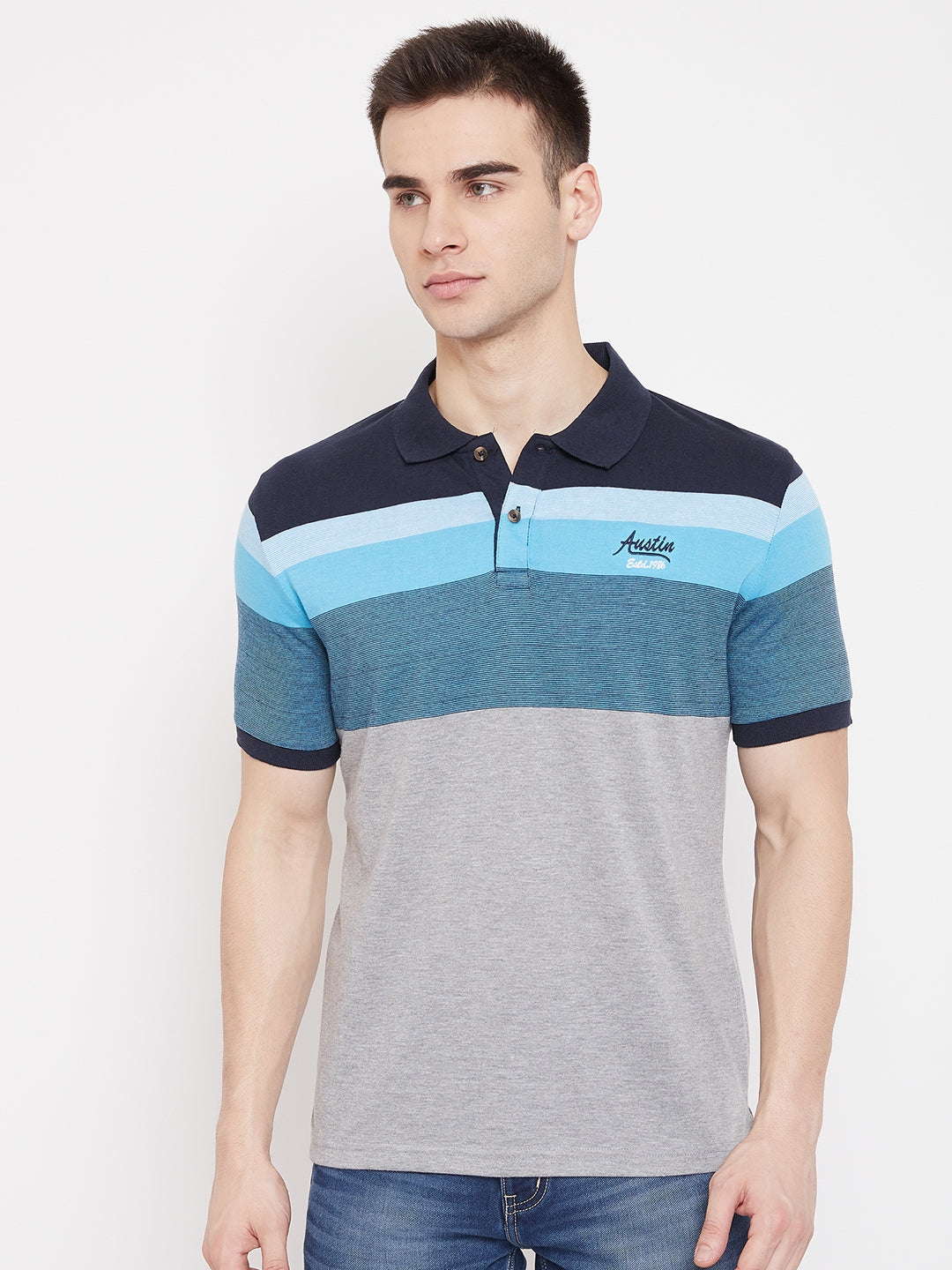 Austin Wood Men's Half Sleeves  T-shirt