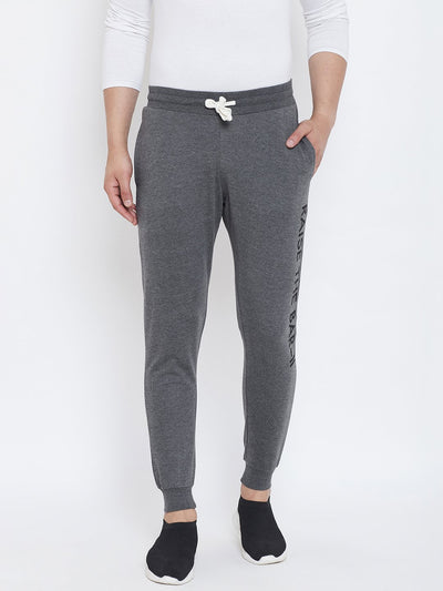 Charcoal Printed Men's Trackpant