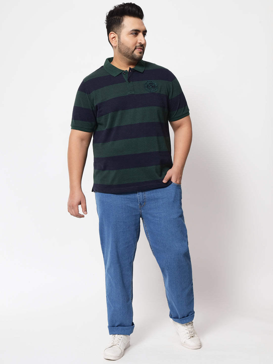 Austivo Men's  Sleeves Polo Neck T-shirt