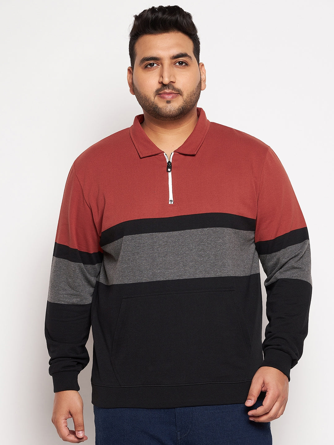 Austivo Men's Colour Block Sweatshirt