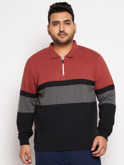 Austivo Men's Colour Block Sweatshirt