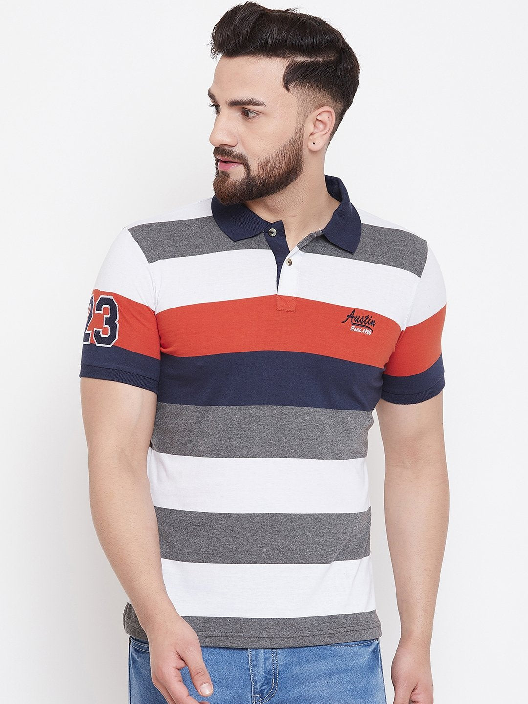 Multi Stripers Polo T-shirt