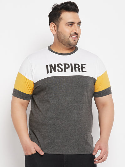 Austivo Striped Men Round Neck Multicolor T-Shirt