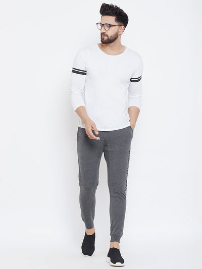 Charcoal Printed Men's Trackpant