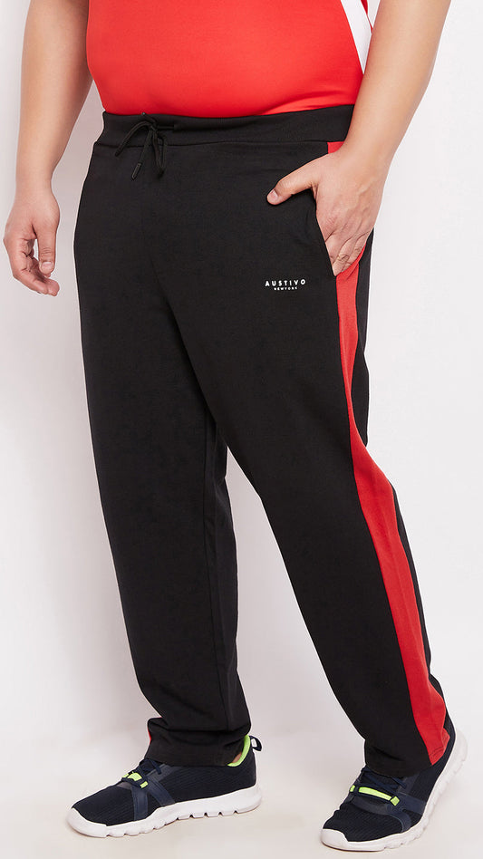 Austivo Printed Men Black Track Pants