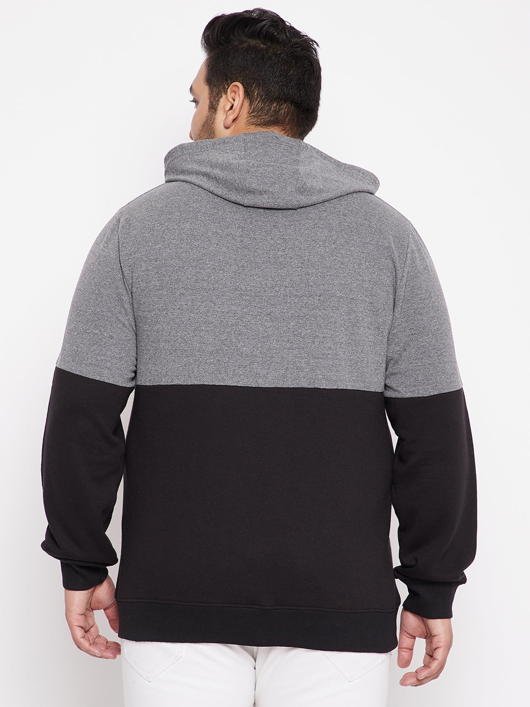 Austivo Men's Colour Block Hooded Sweatshirt