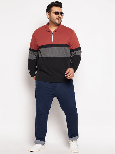Austivo Men's Colour Block Sweatshirt