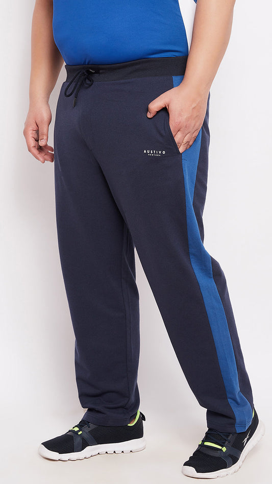 Austivo Printed Men Navy Track Pants