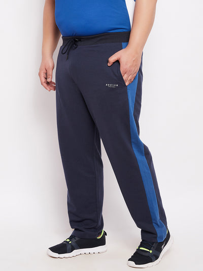 Austivo Printed Men Navy Track Pants