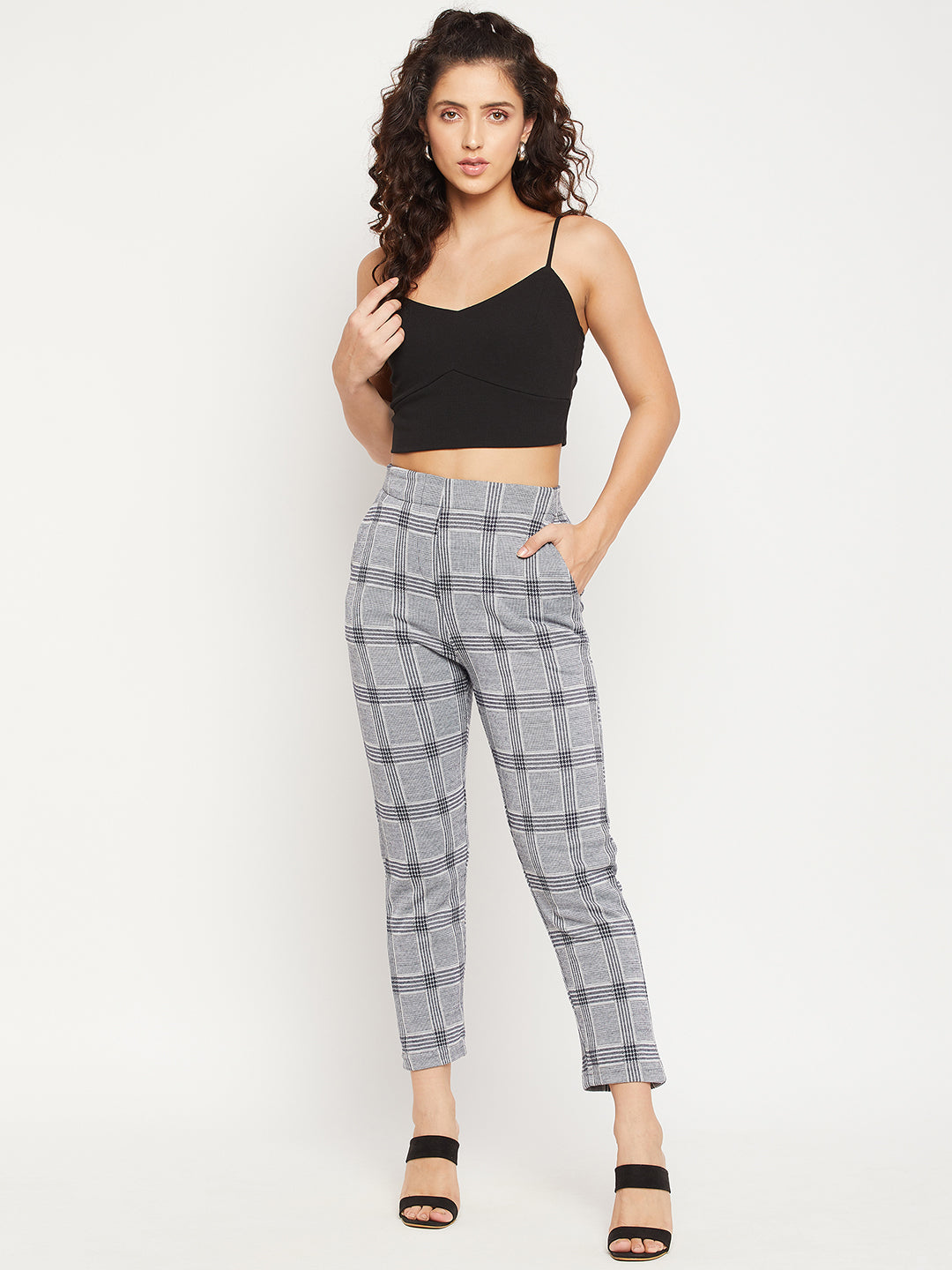 Austin Wood Women's Checked Trousers