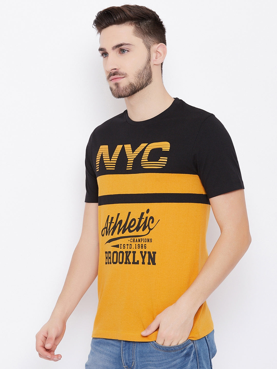 Austin Wood Men's Round Neck T-shirt