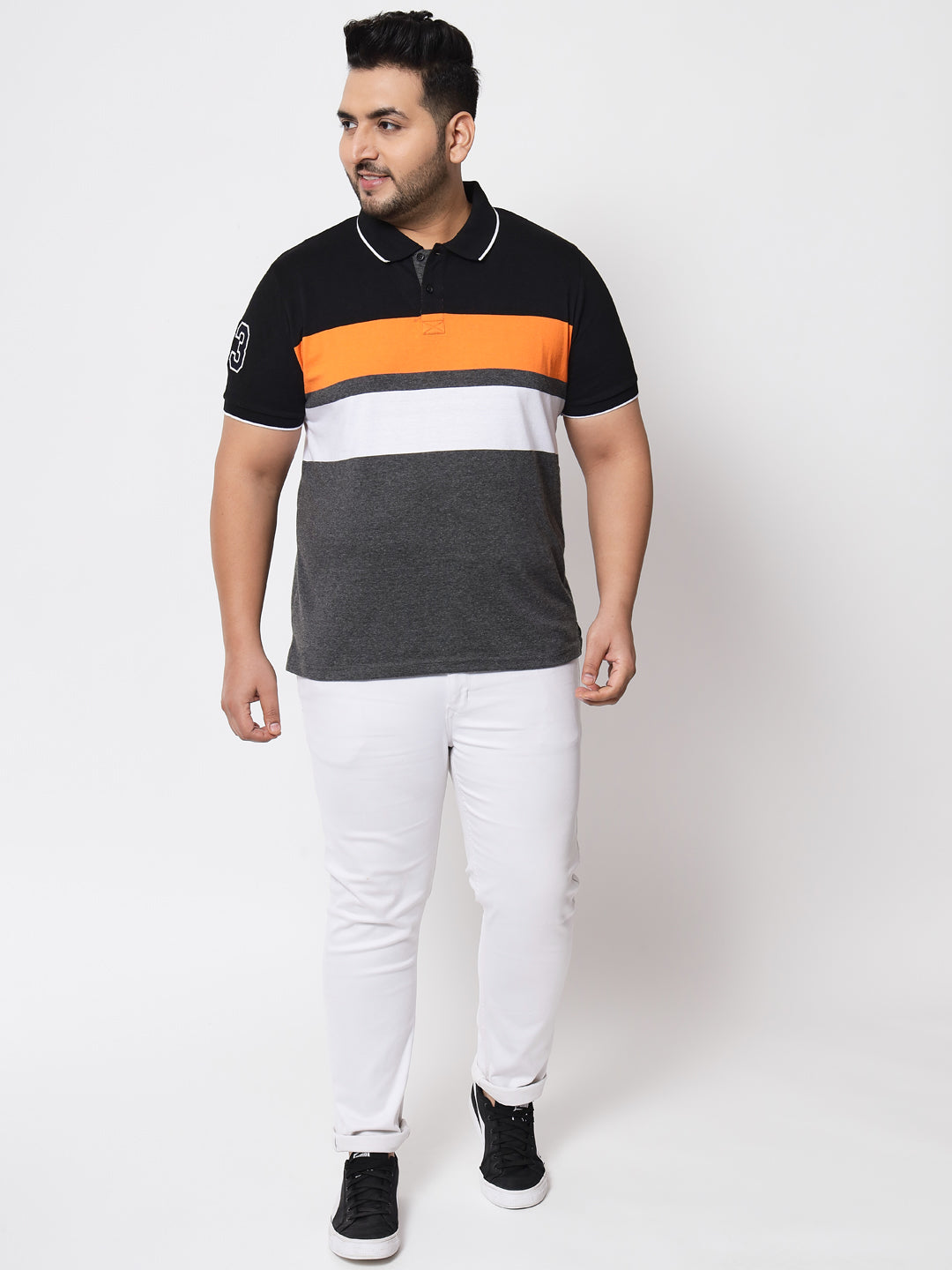 Austivo Men's  Sleeves Polo Neck T-shirt